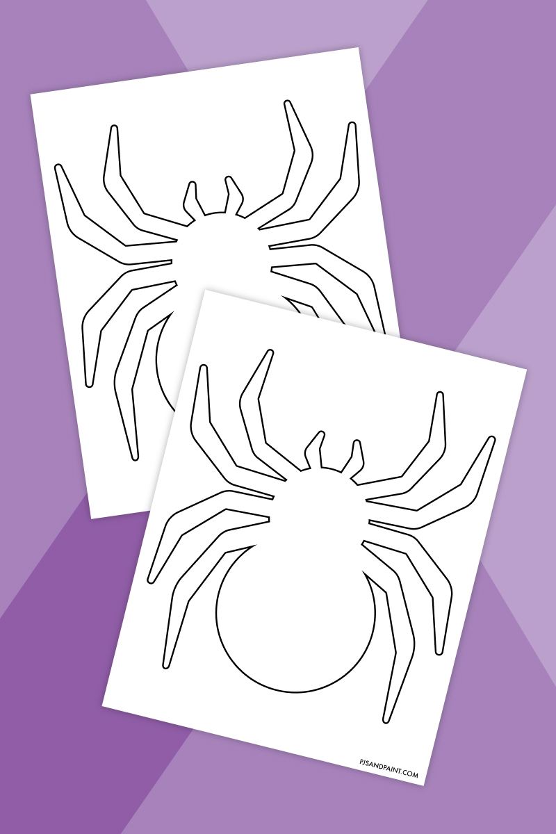 Spider Template Printable
