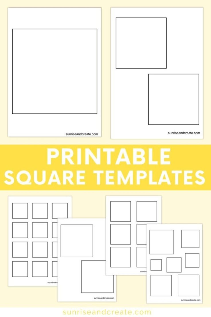 Printable Square Template