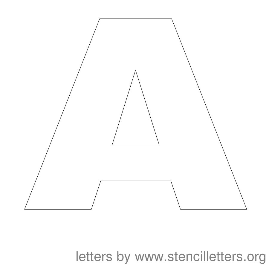 Free Letter Stencils Printable 8 Inch