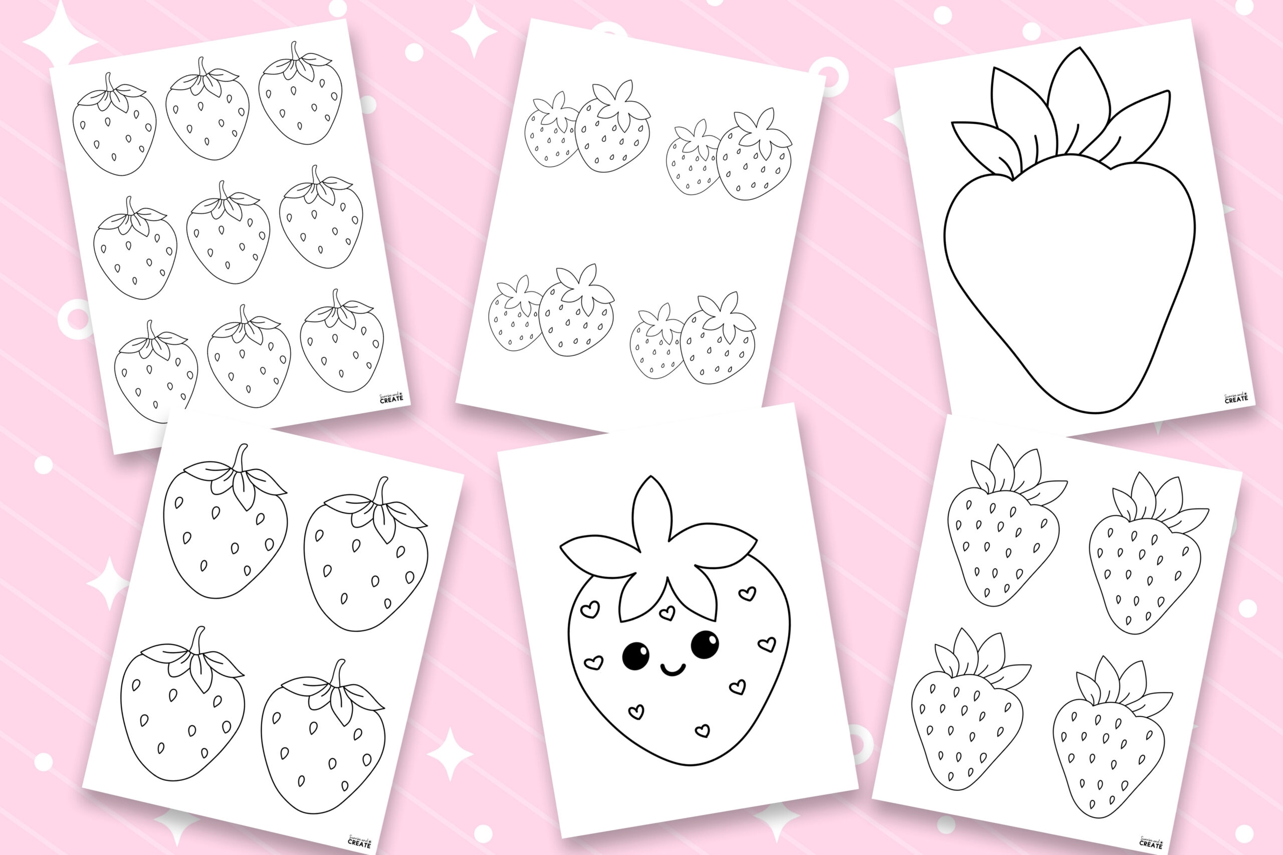 Free Printable Strawberry Template