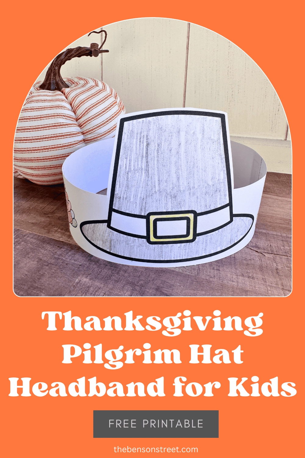 Free Printable Pilgrim Hat Template