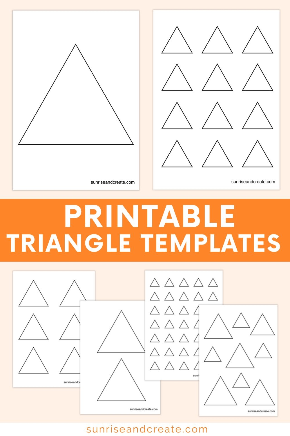 Triangle Template Printable Pdf