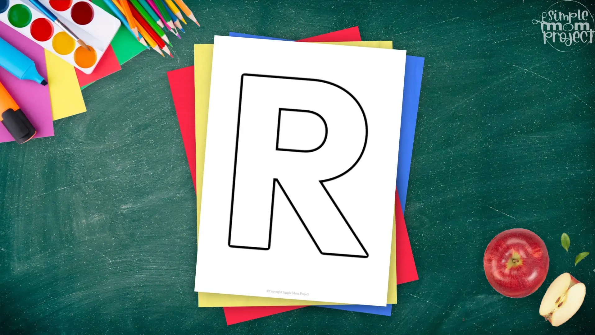 Letter R Printable Template