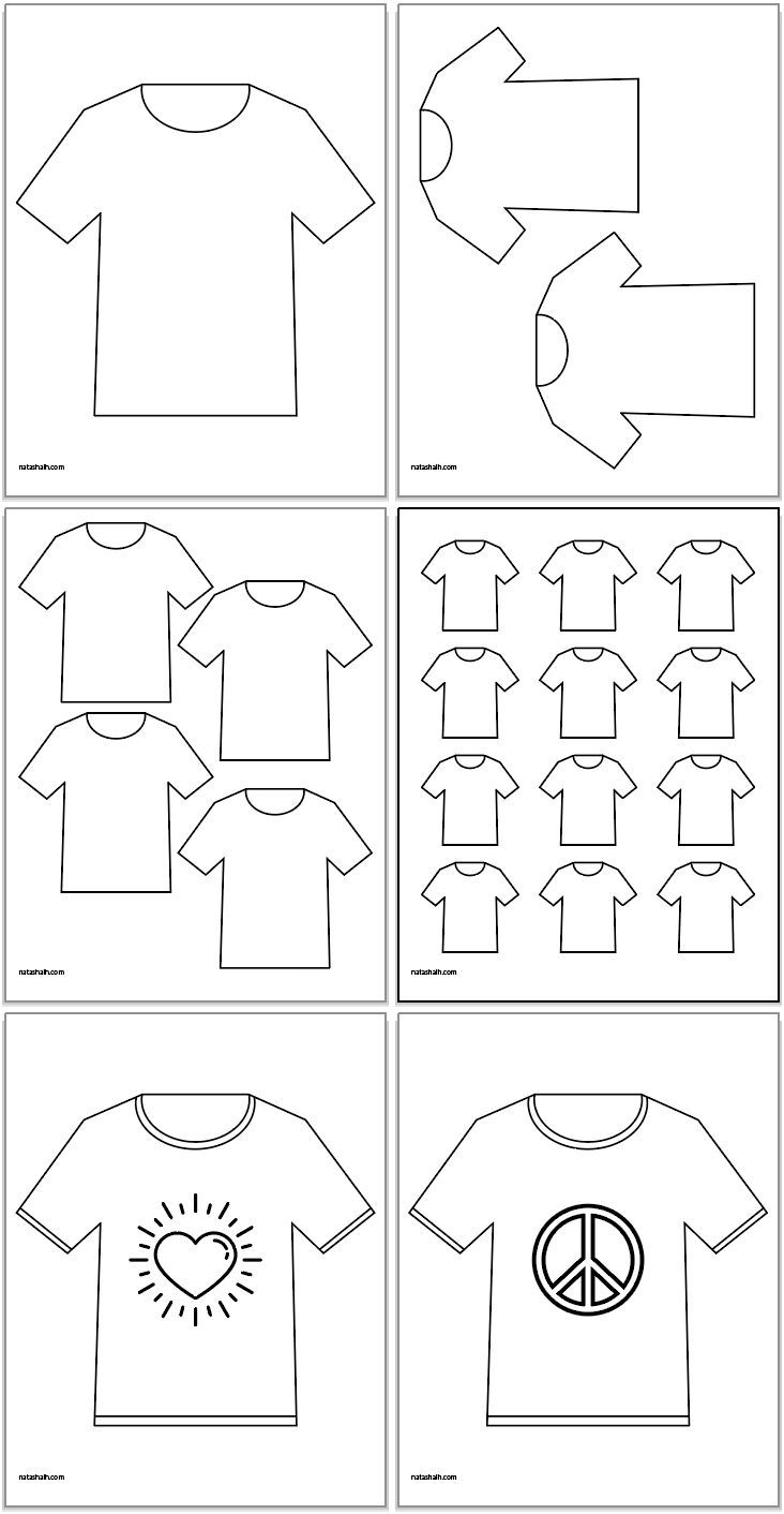 Shirt Template Printable
