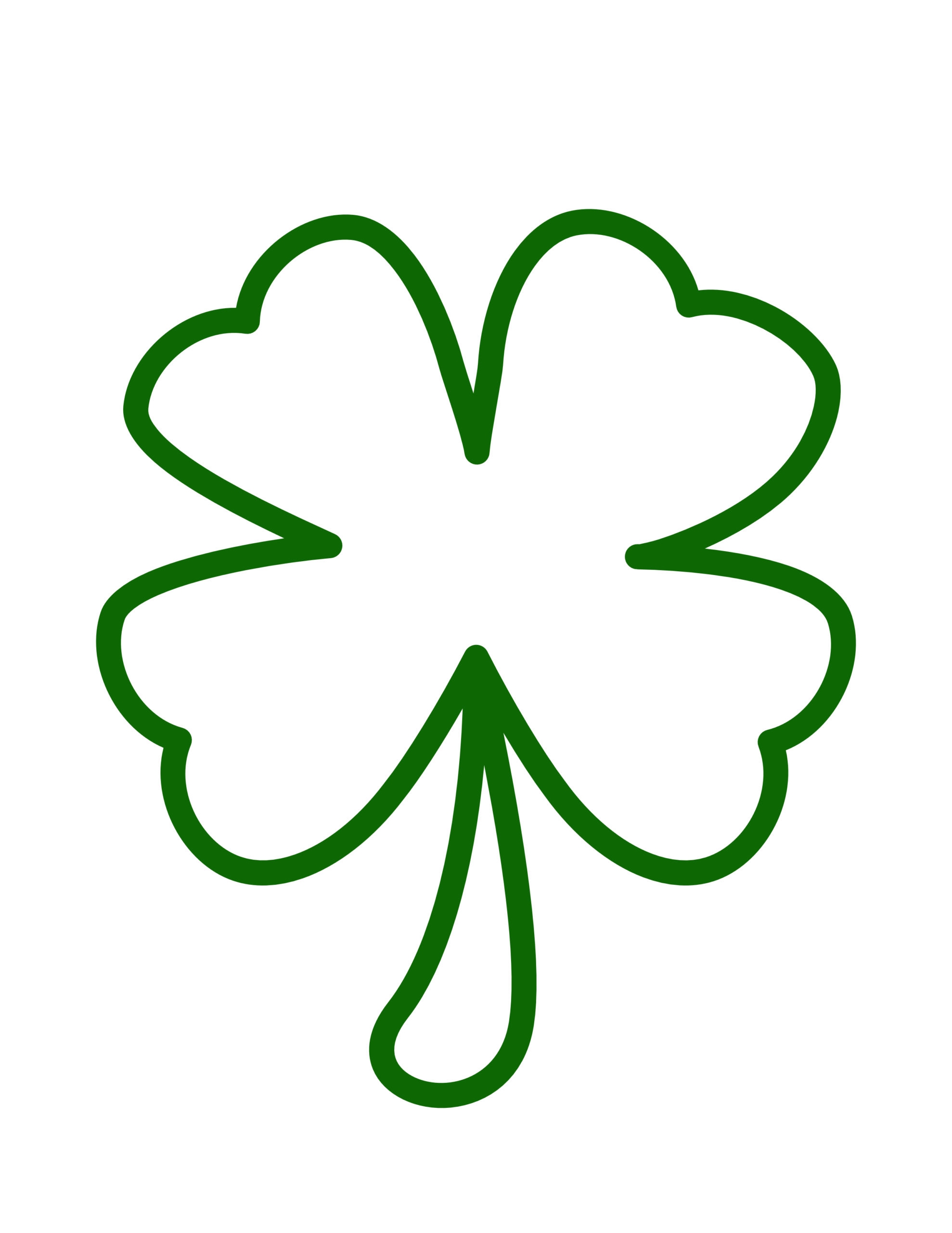 Free Shamrock Template For St Patricks Day Crafts The SVG 
