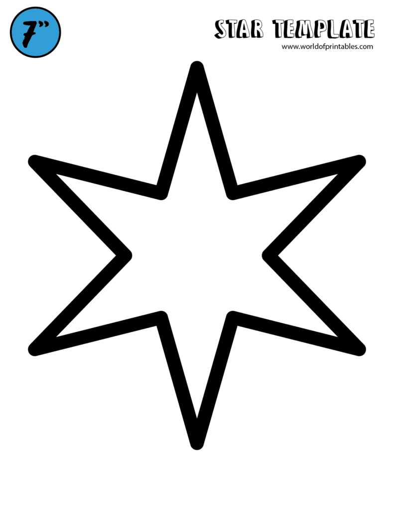 Christmas Star Printable Template