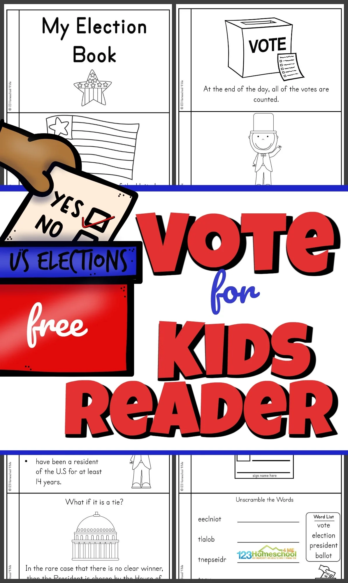 Free Printable President Election Worksheets