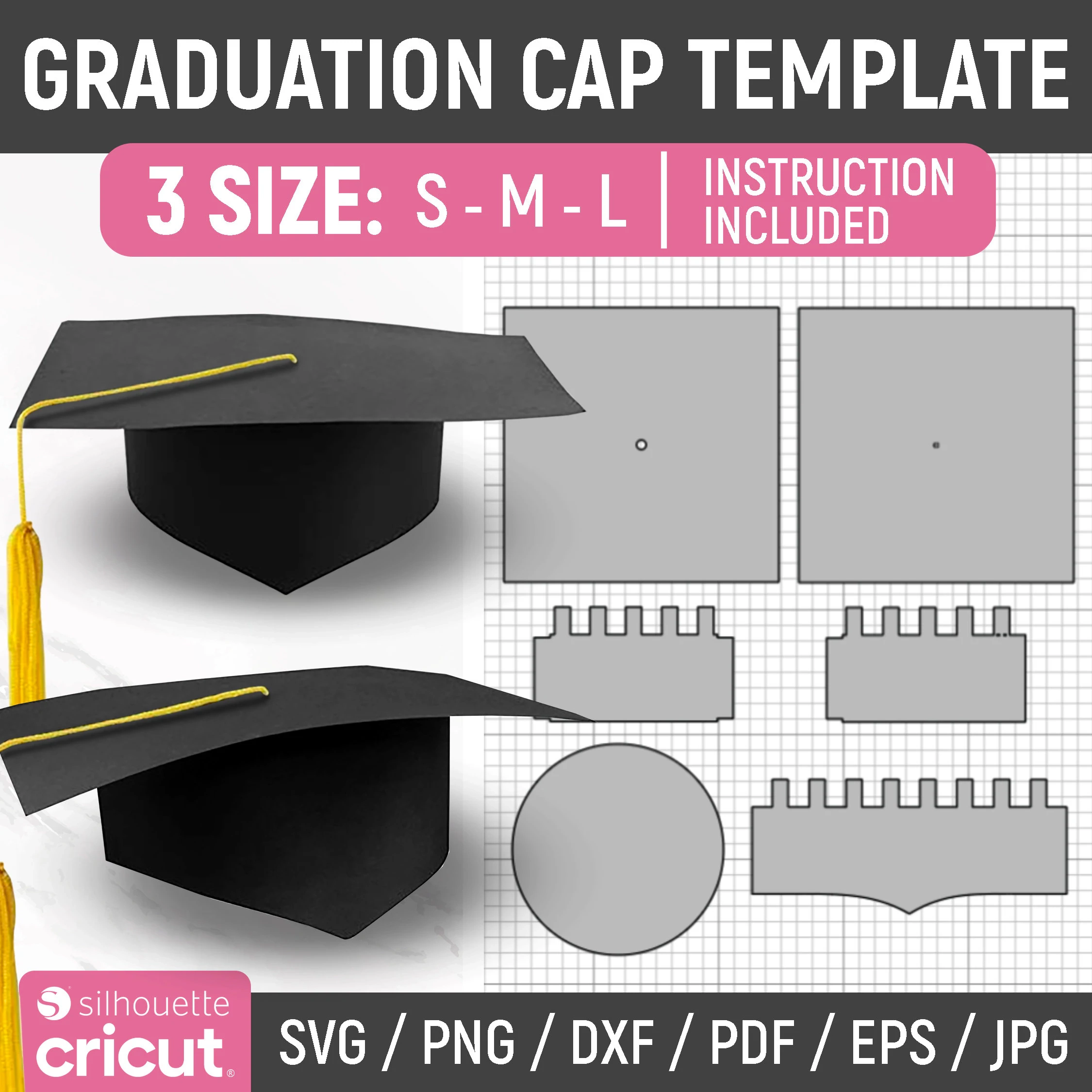 Graduation Hat Template Printable