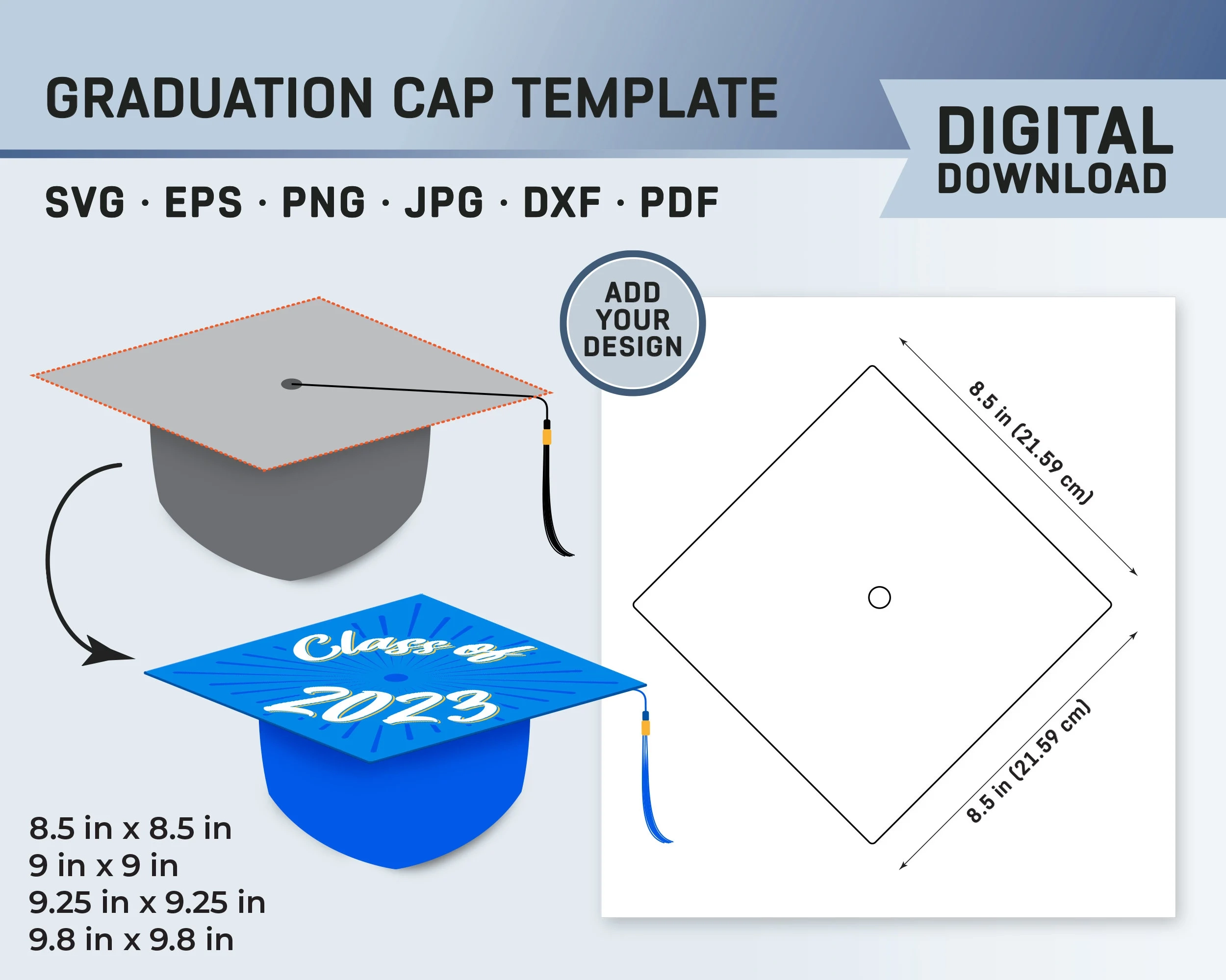 Printable Graduation Cap Template To Print