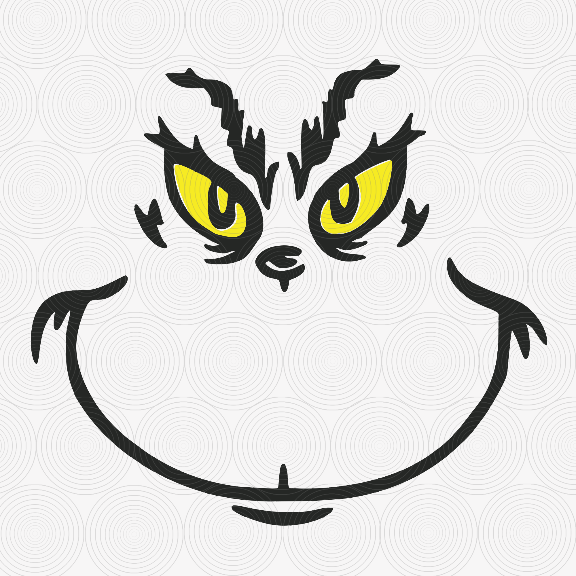 Grinch Face Template Printable