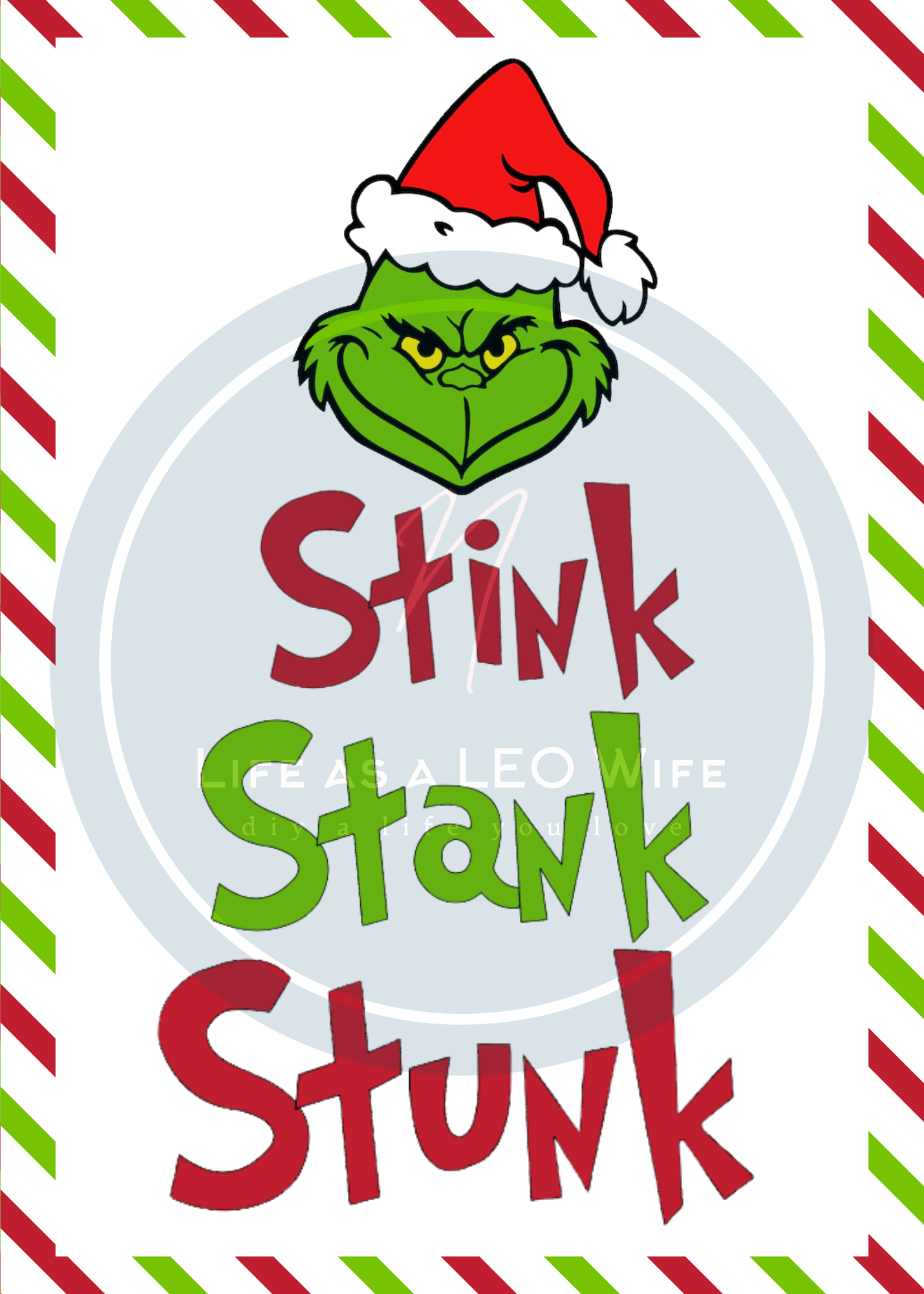 Grinch Template Free Printable