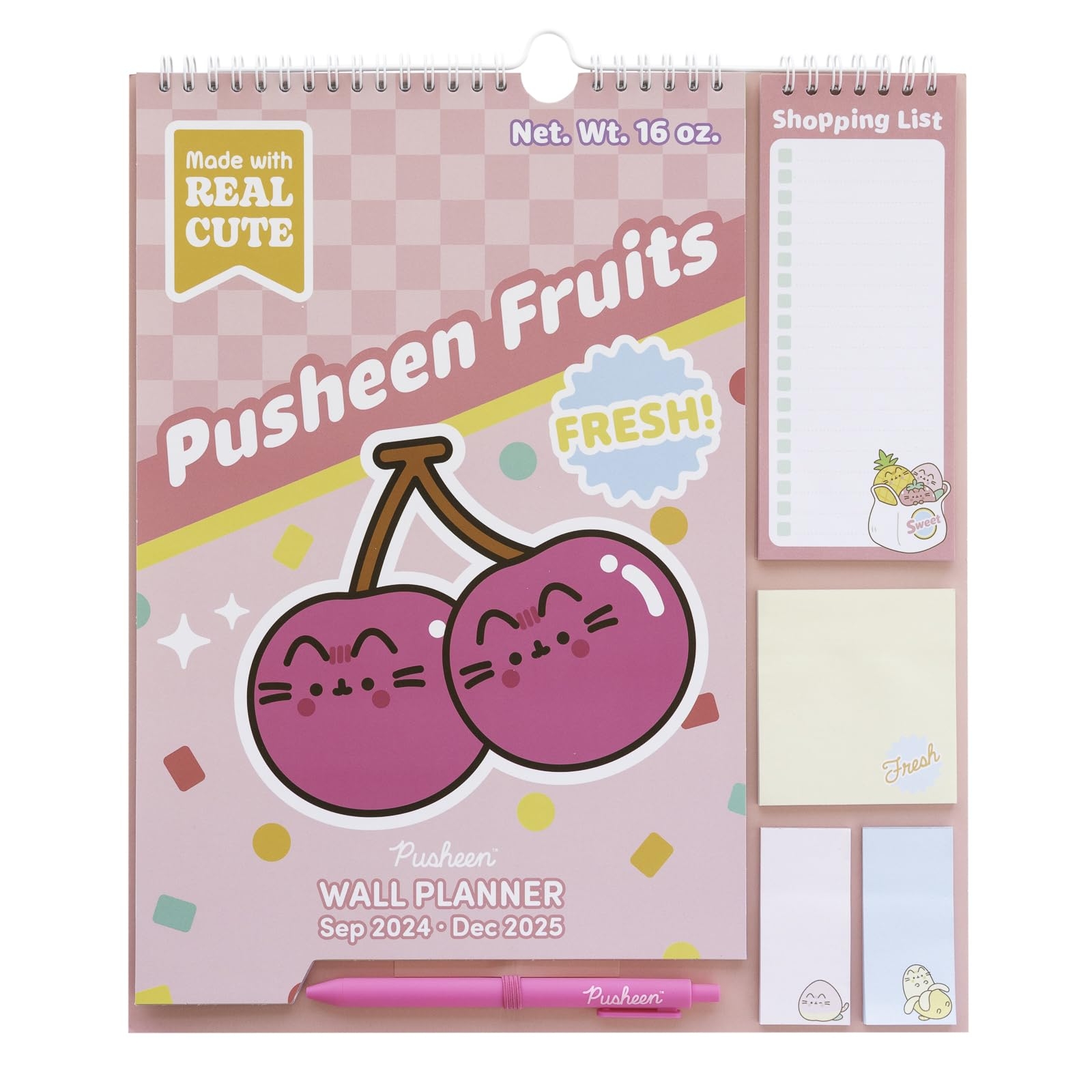 Printable Calendar December 2025 Pusheen
