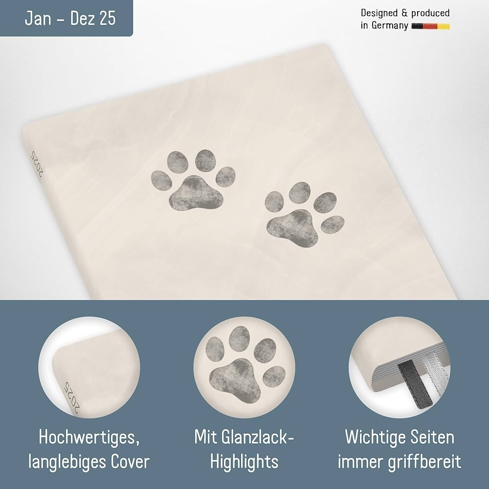 December 2025 Calendar Printable Paw Prints