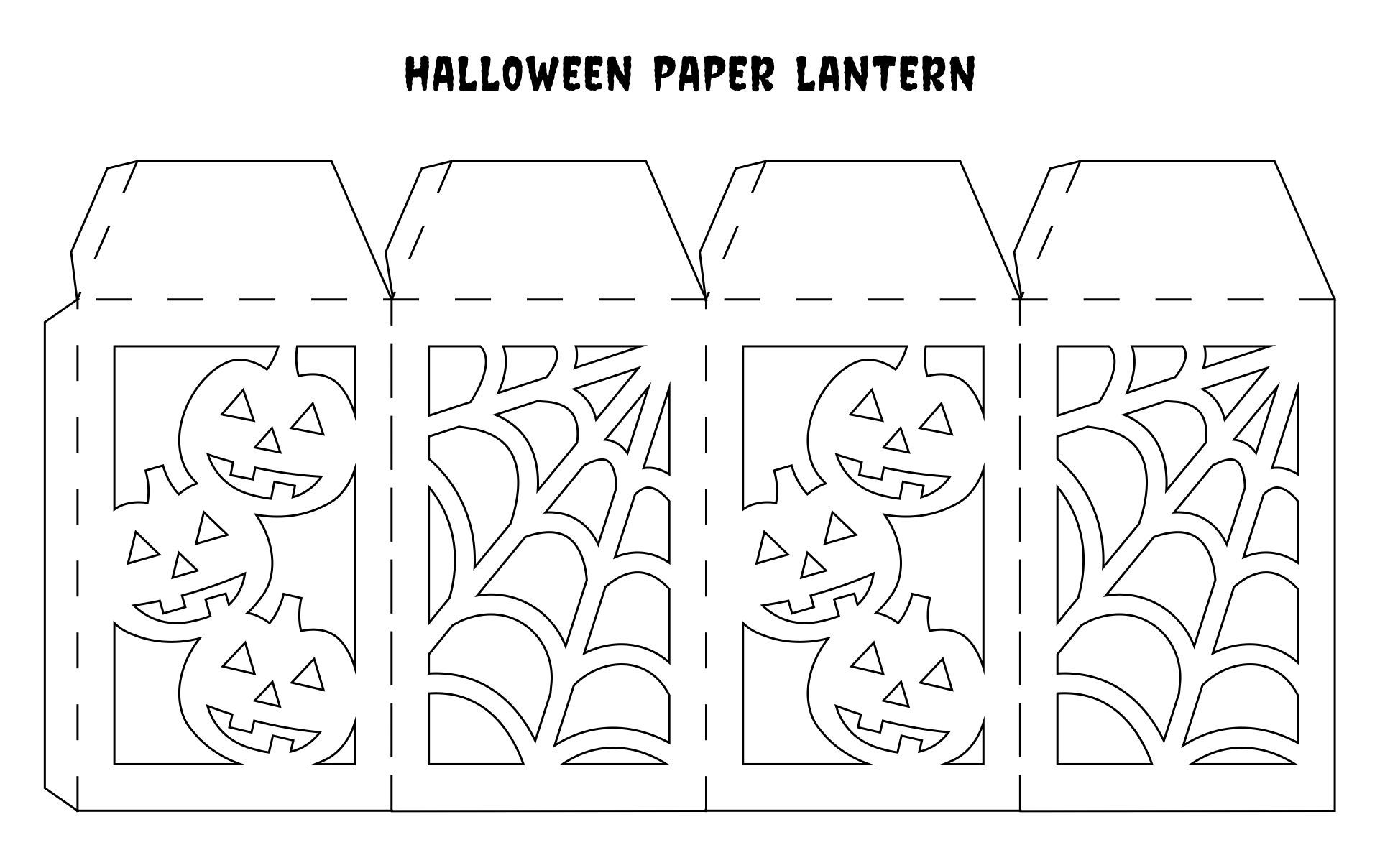 Printable Paper Lantern Template Pdf