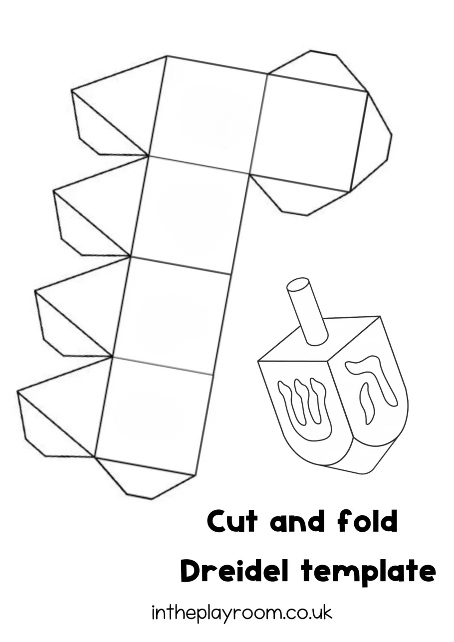 Free Printable Dreidel Template