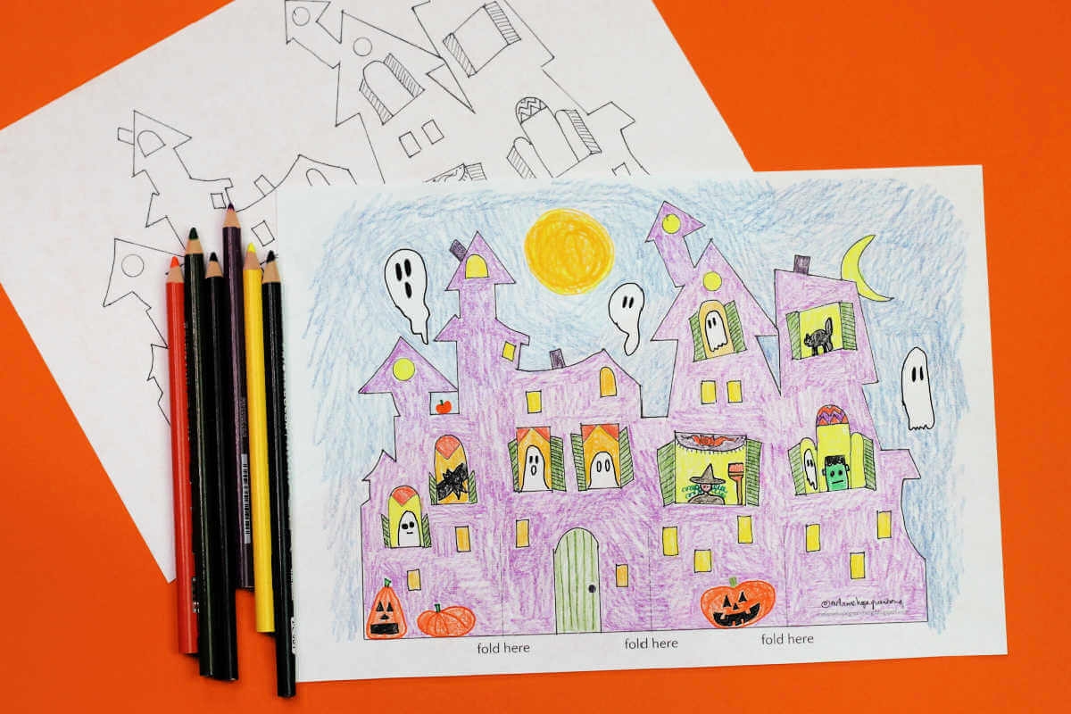 Haunted House Template Printable
