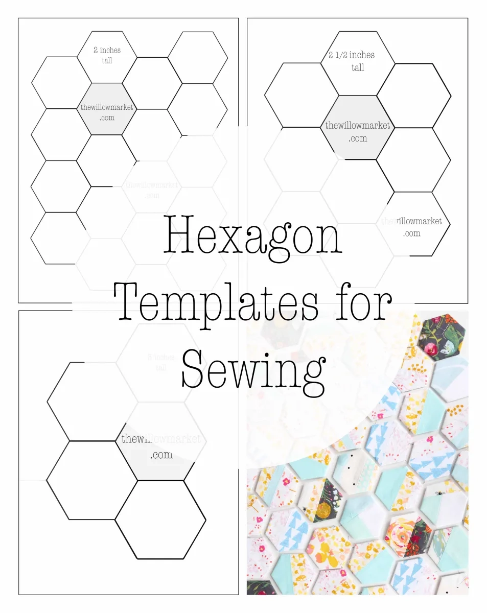 Printable Hexagon Template Free