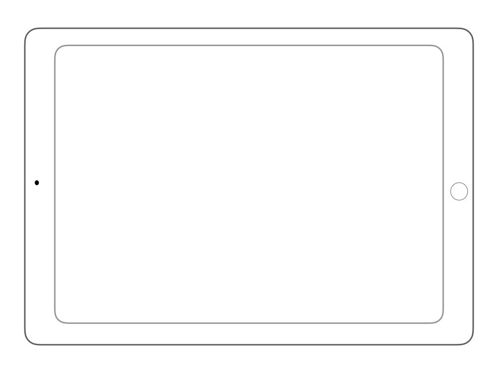 IPad Printable Template white 