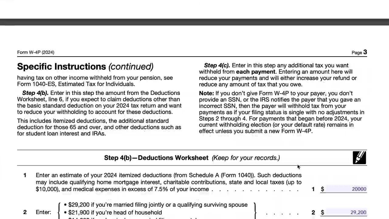 Irs Form W4-P 2025