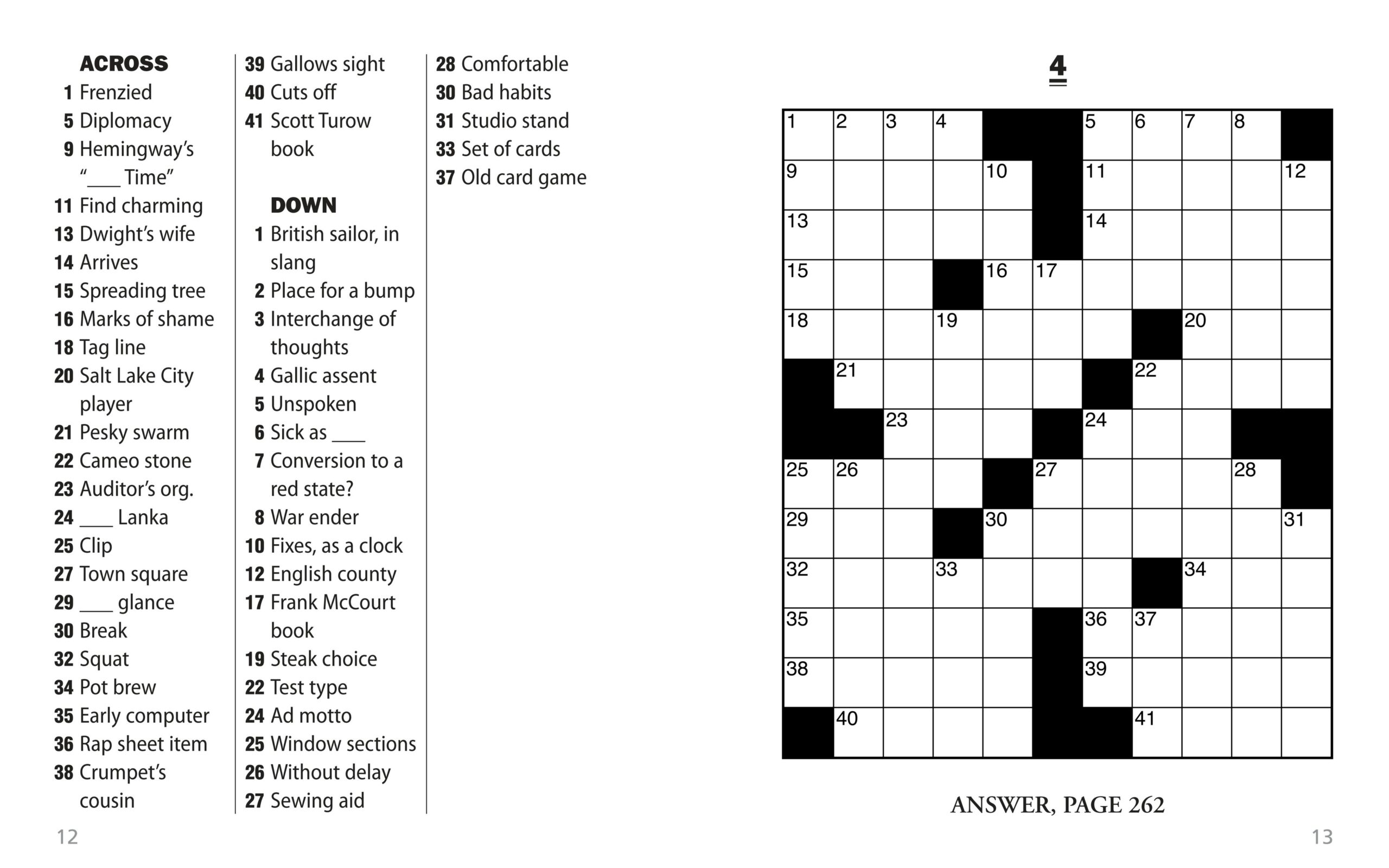 Thomas Joseph Printable Crossword Puzzles