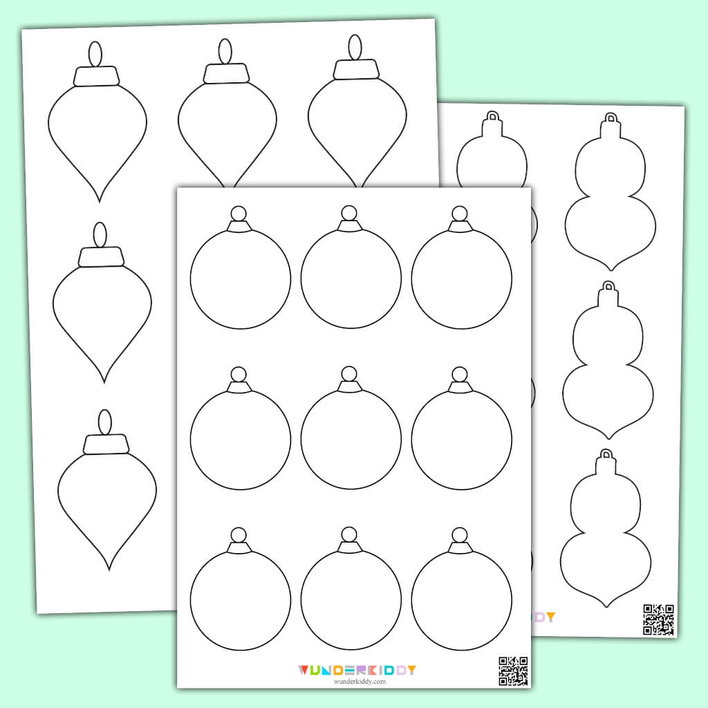 Kostenlose Malvorlage F r Weihnachtsbaumschmuck Als PDF