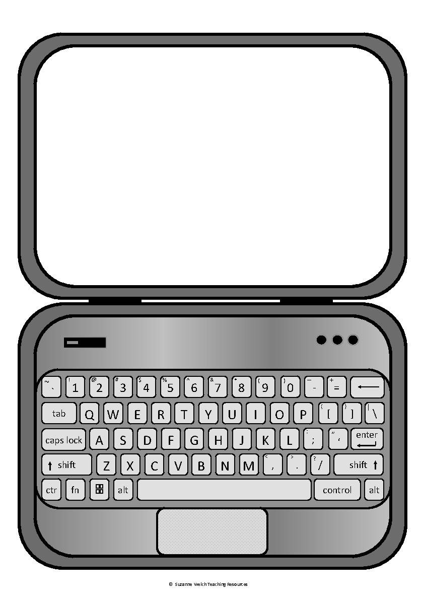 Laptop Template By Suzanne Welch Teaching Resources TPT