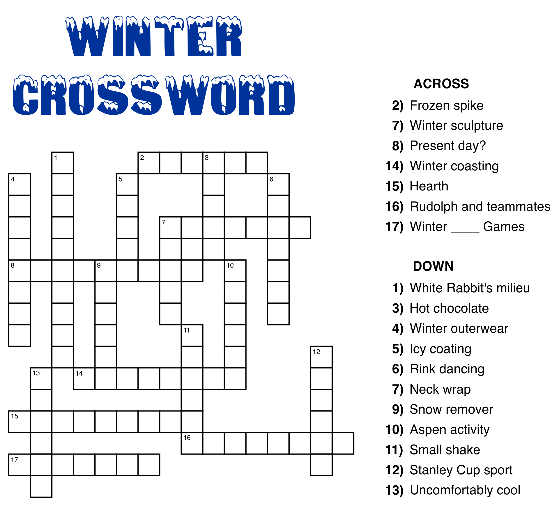 Best Free Printable Crossword Puzzles
