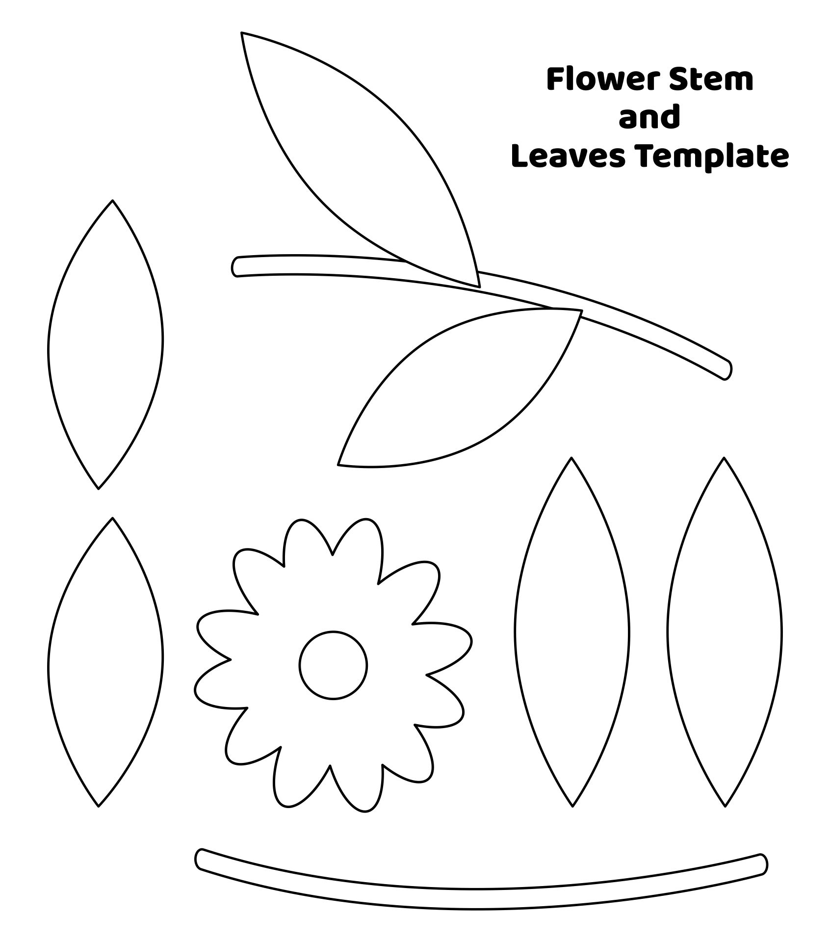 Leaf amp amp Vine Templates Printable Vine Template Leaf Vine SVG 