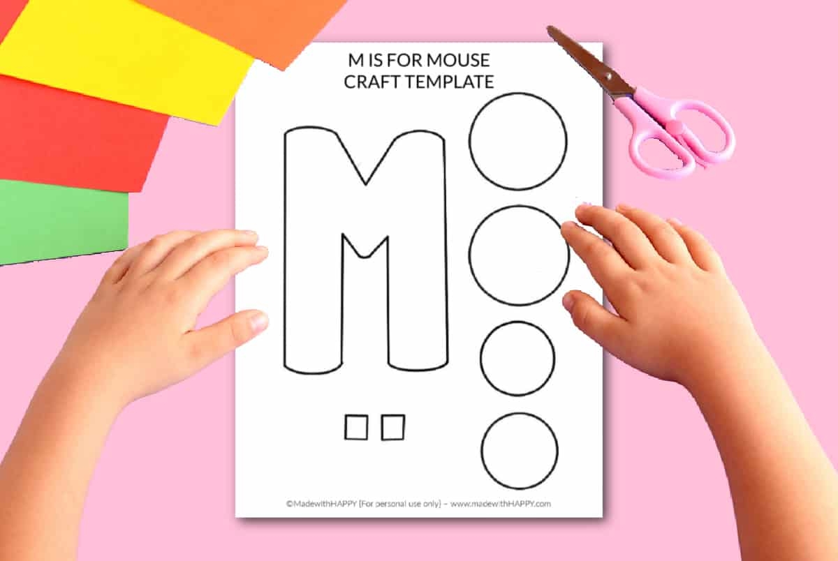 Printable Letter M Craft Template