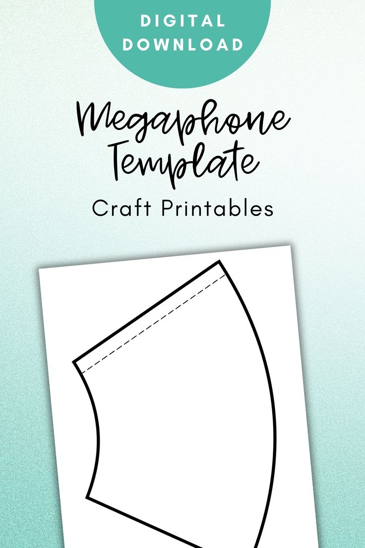 Megaphone Template Craft PDF Download