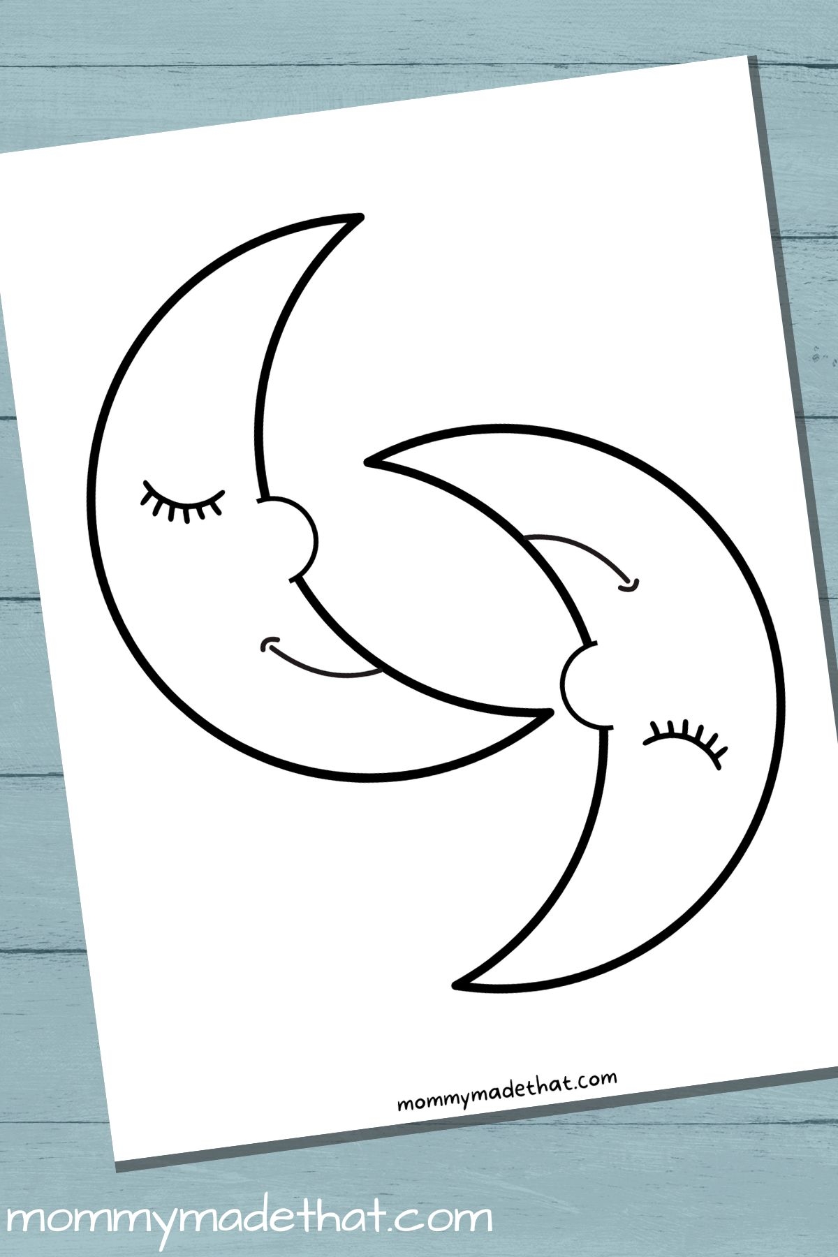 Moon Template Printable