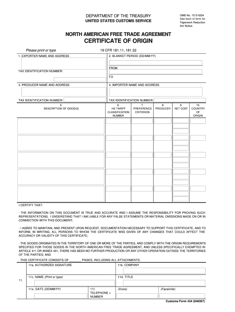 Usmca Fillable Form 2024