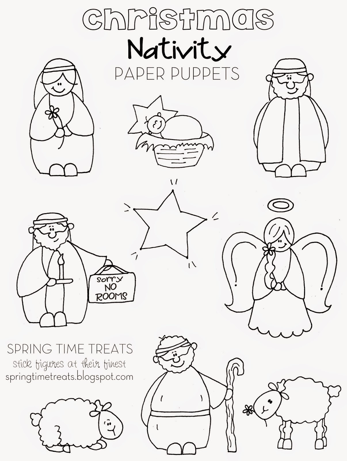 Free Printable Nativity Scene Templates