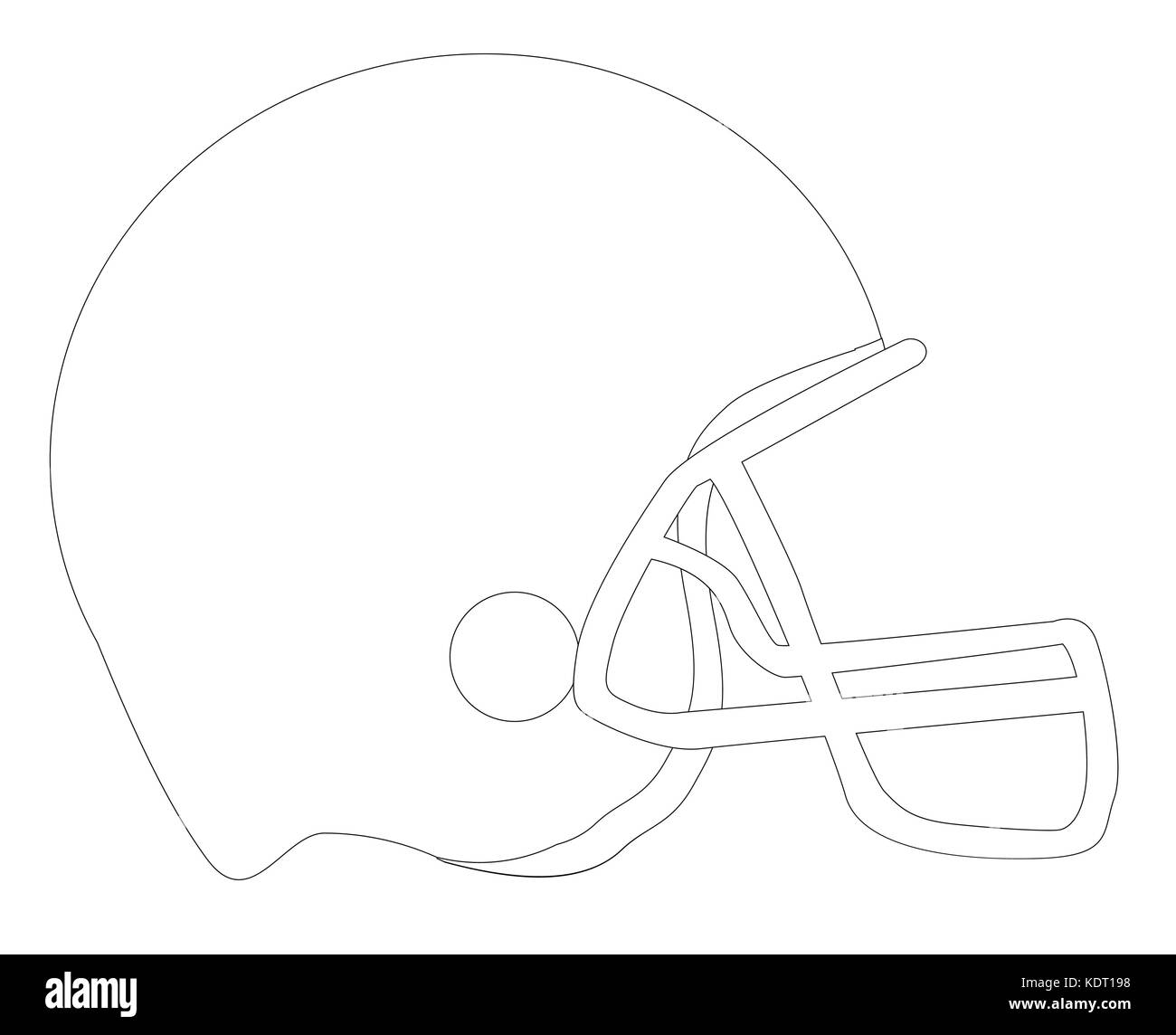 Football Helmet Template Printable