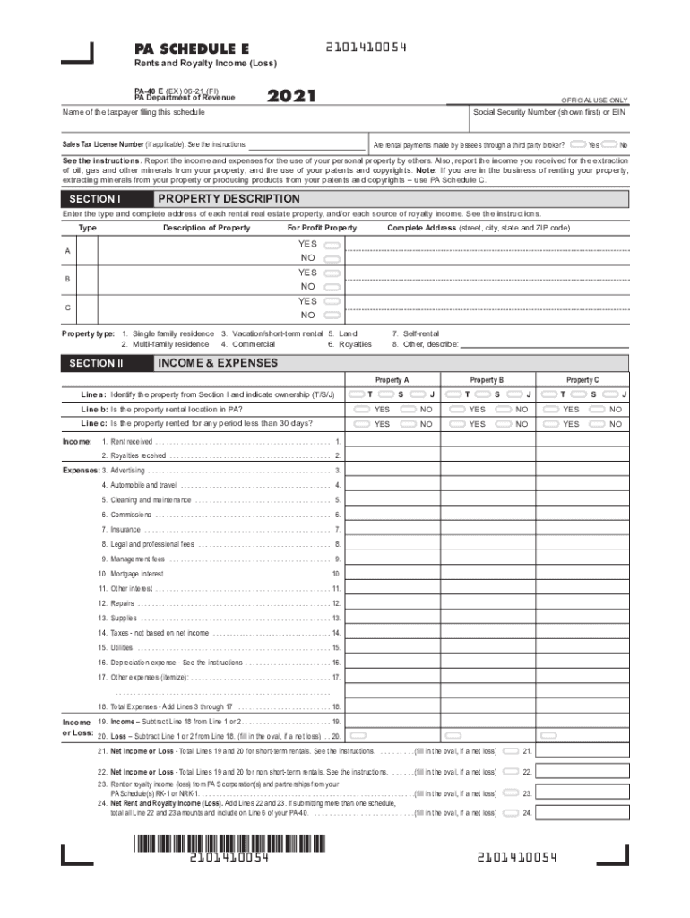 Pa 40 Form And Instructions