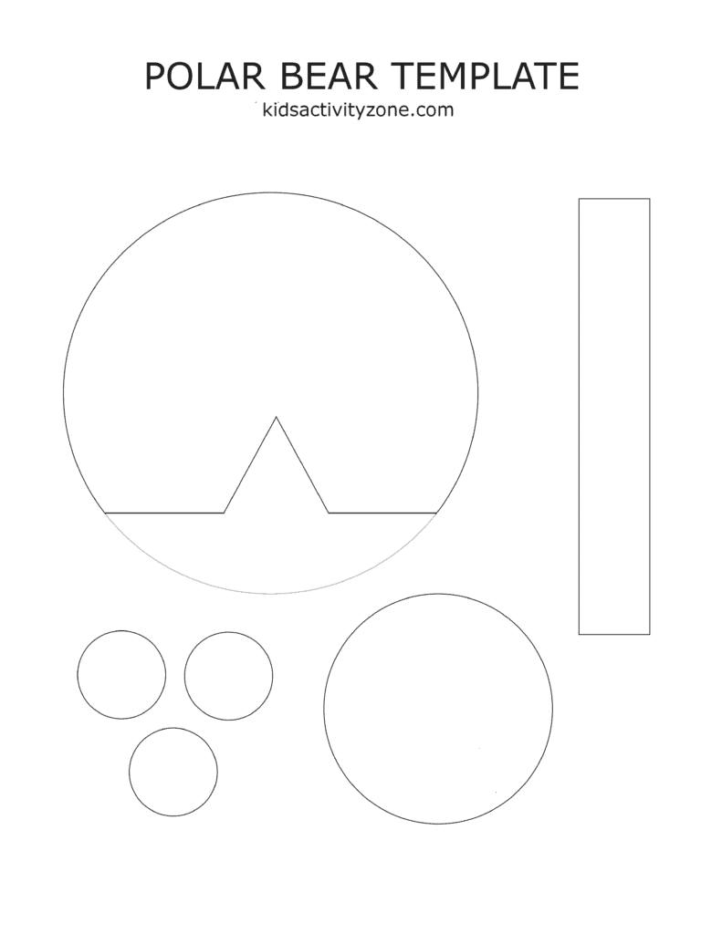 Printable Polar Bear Craft Template