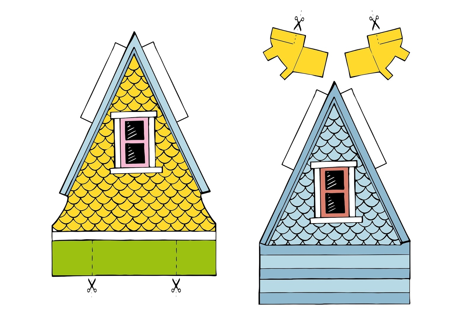 Printable Up House Template
