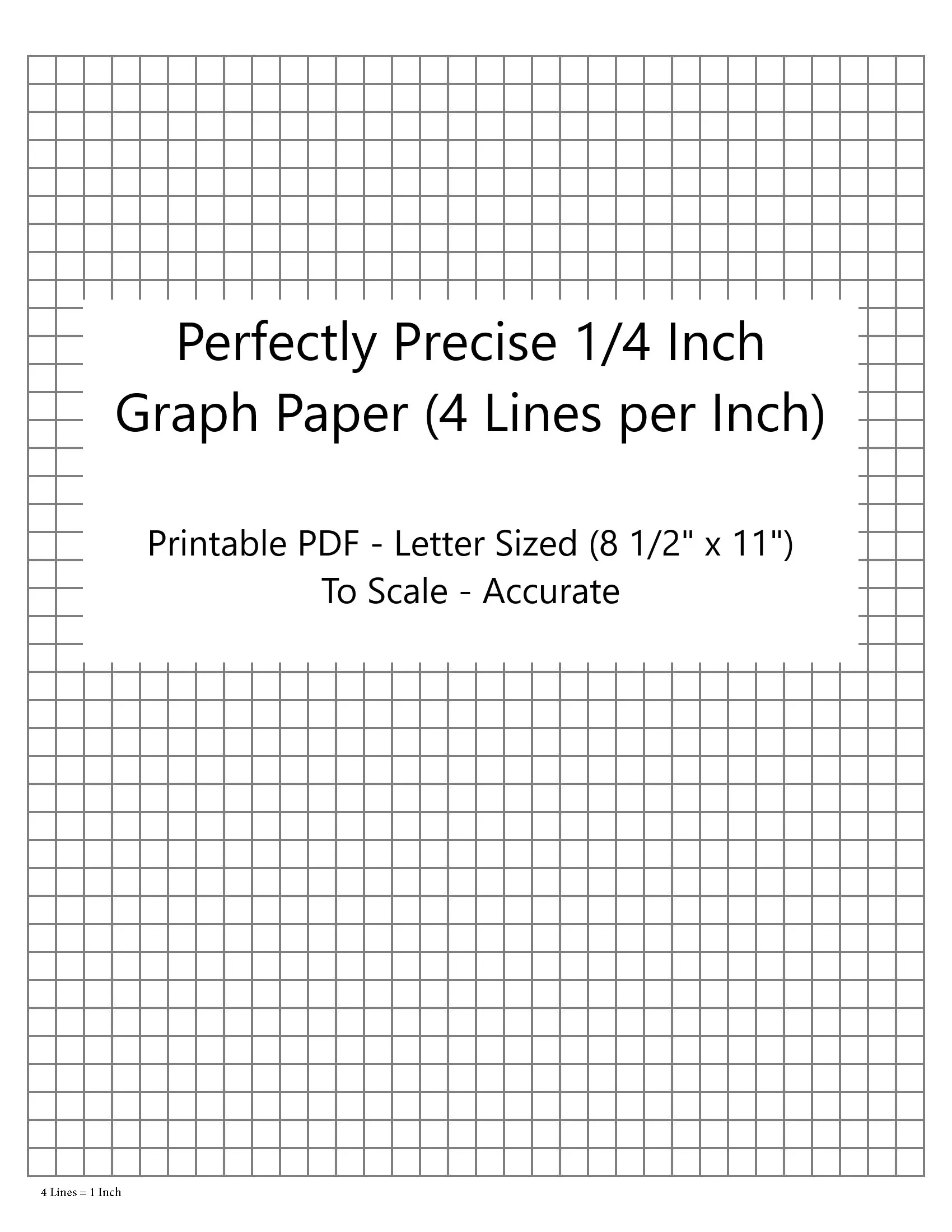 Printable 1/2 Inch Graph Paper