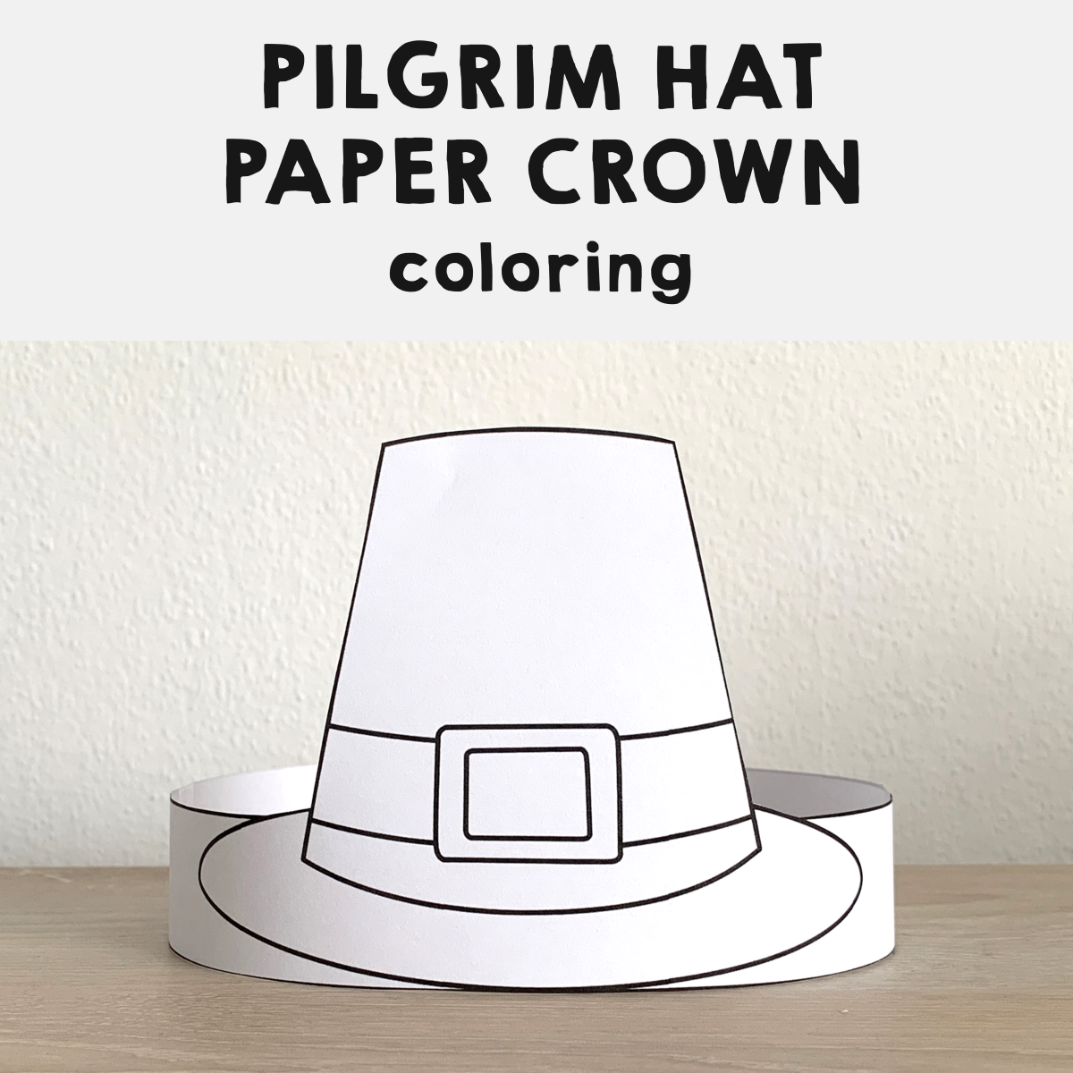 Pilgrim Hat Printable Template