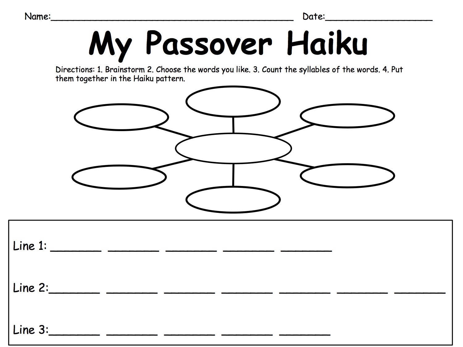 Haiku Template Printable