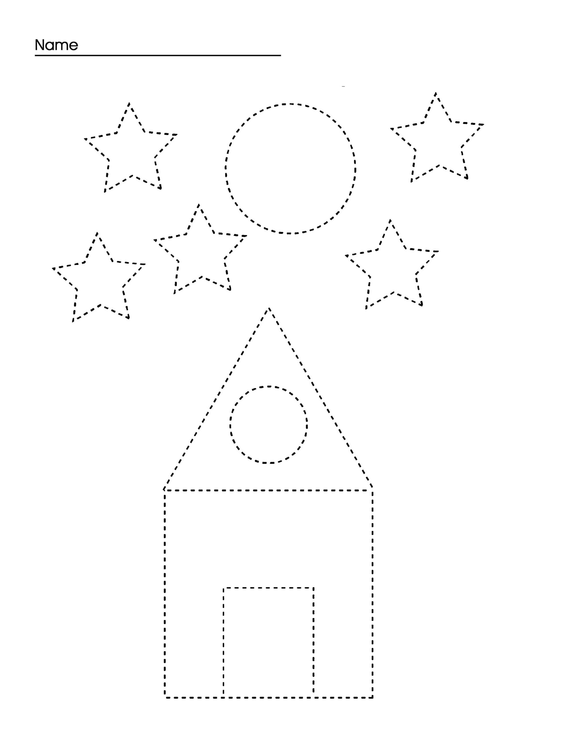 Preschool Tracing Worksheets amp Coloring Pages