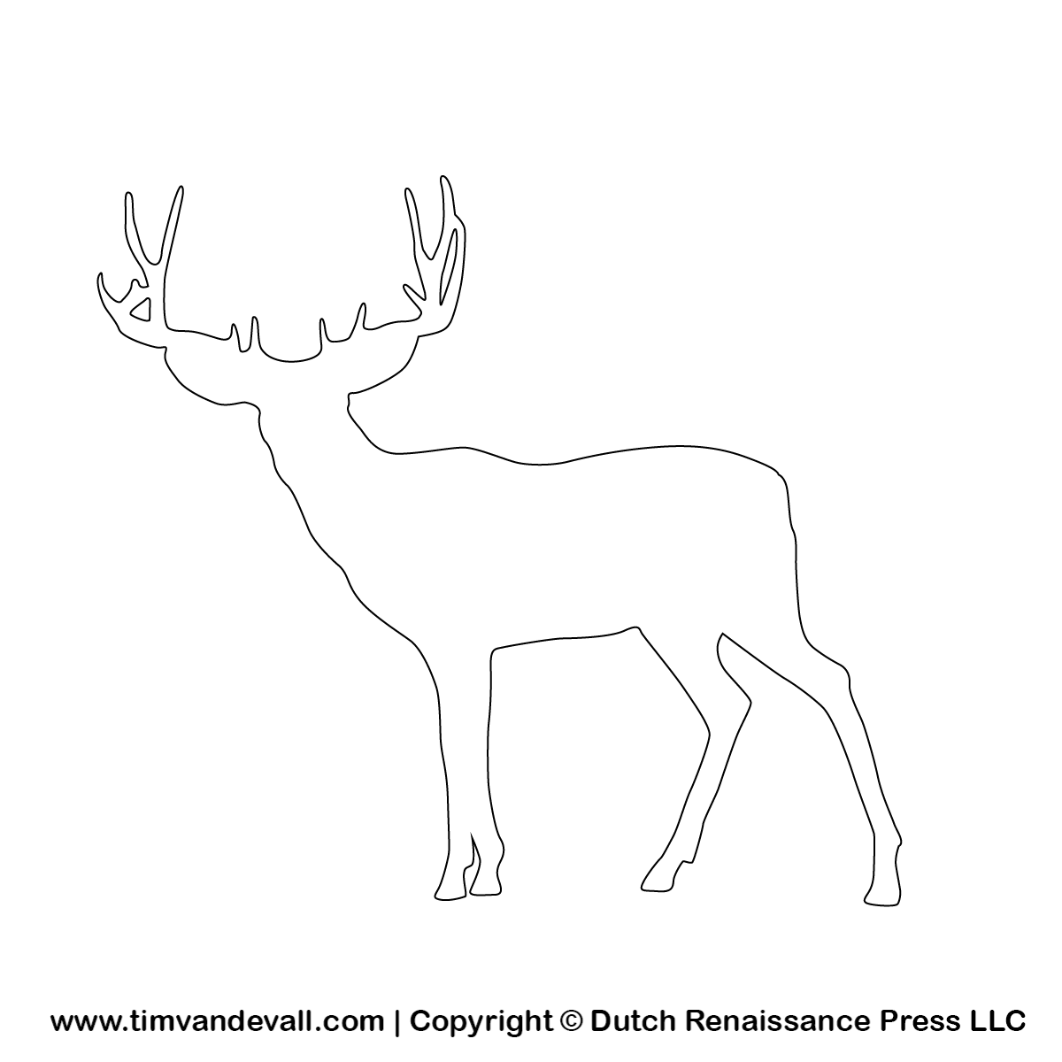 Deer Printable Template