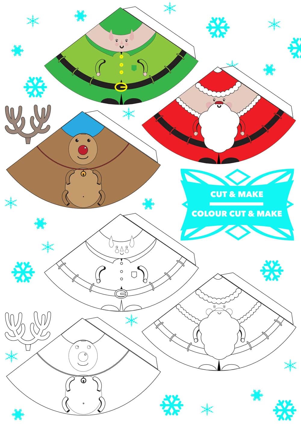 Free Printable Christmas Shapes Templates