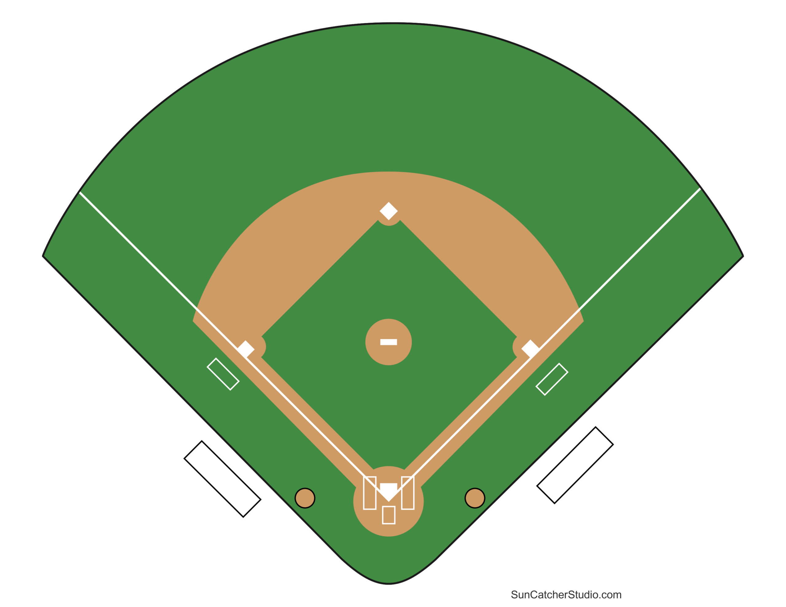 Printable Baseball Template