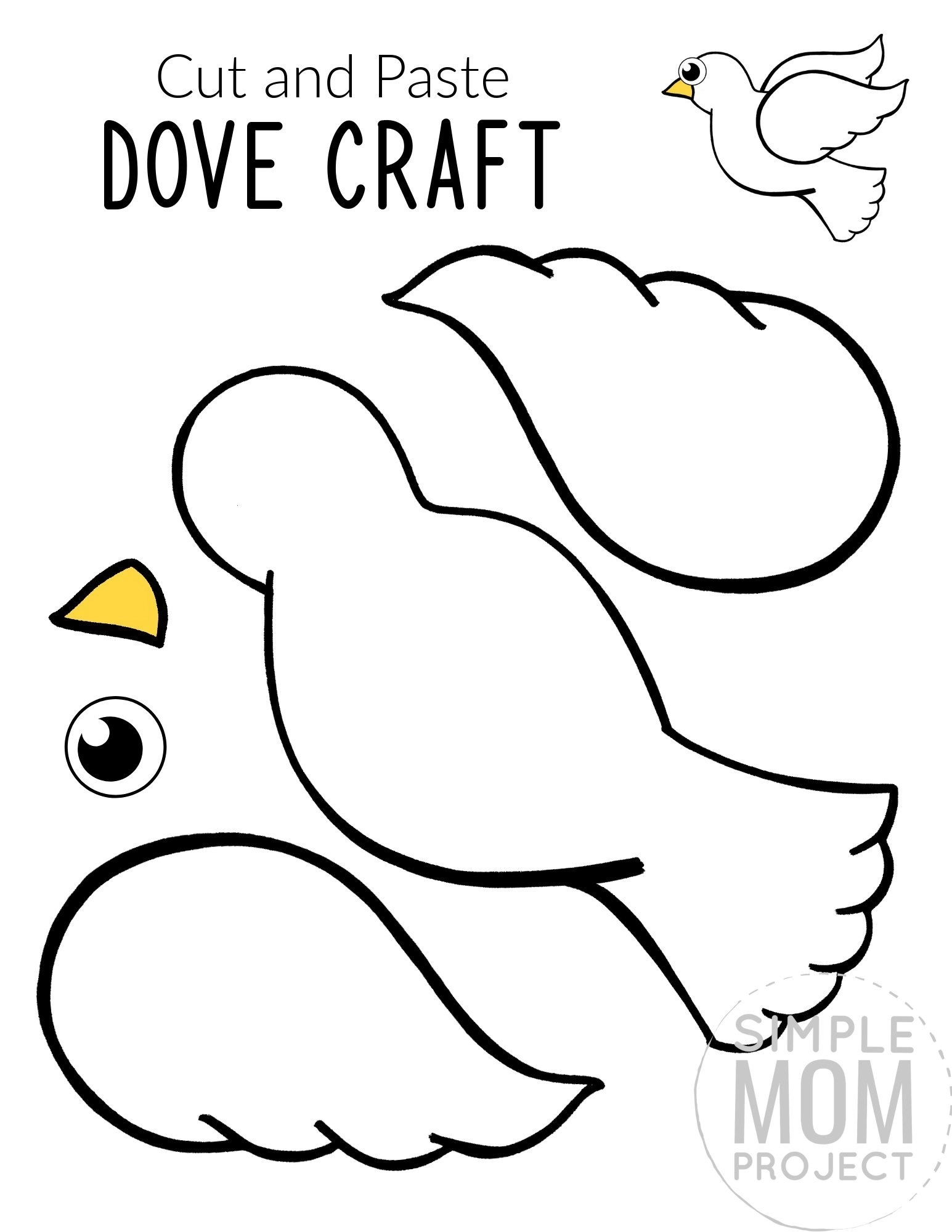 Printable Bird Craft Templates Simple Mom Project Worksheets 