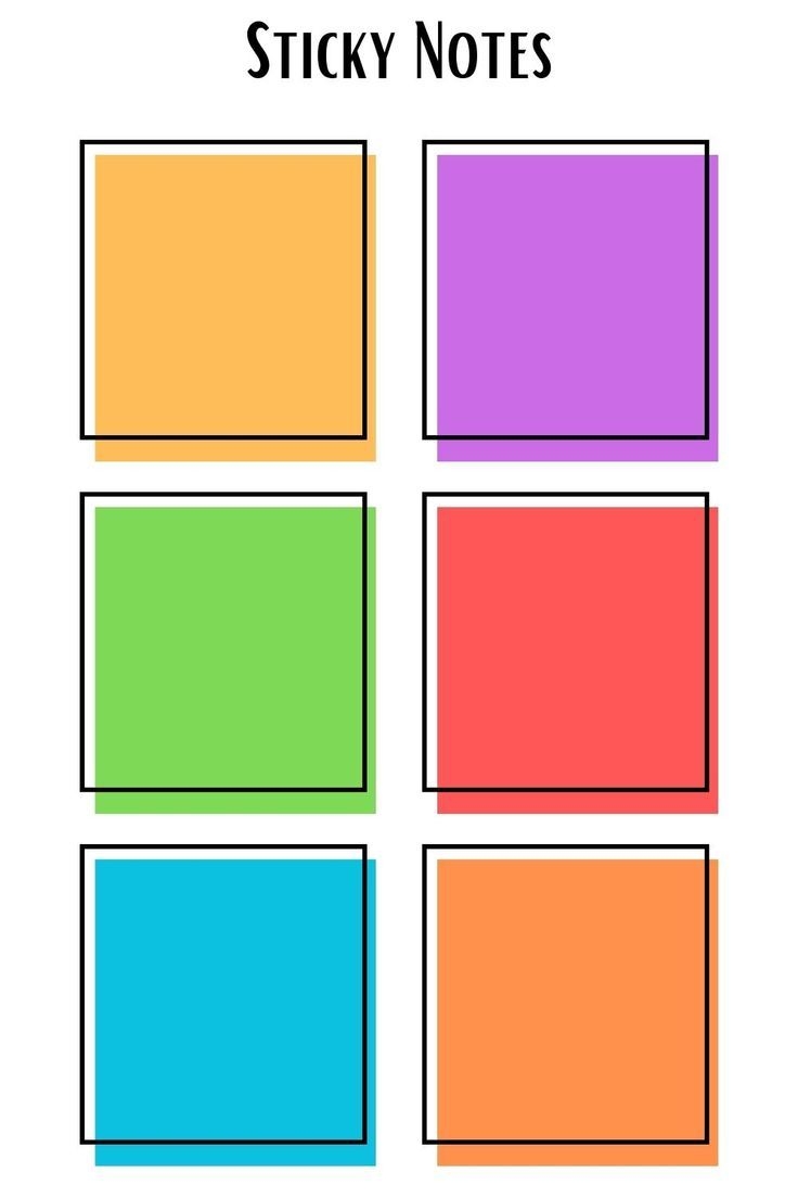 Sticky Note Printable Template
