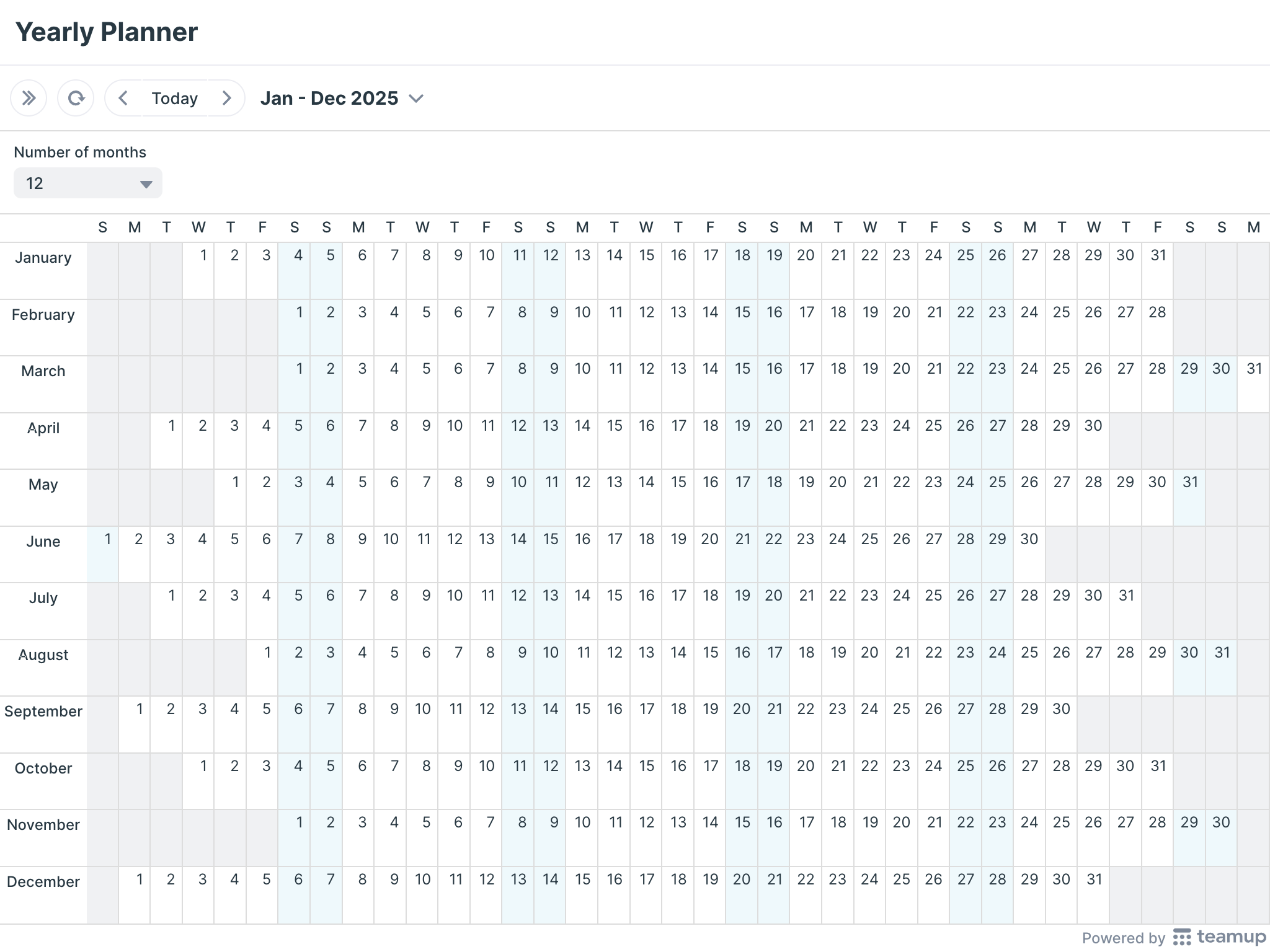 Blank Printable Calendar Templates Multi-Year