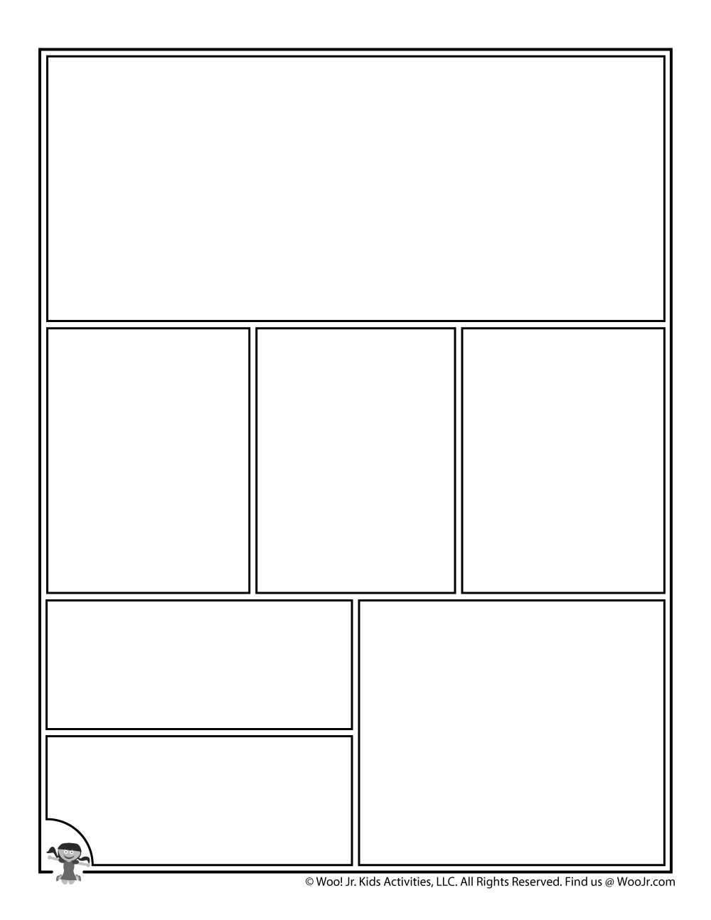 Printable Comic Book Pages Woo Jr Kids Activities Children s 