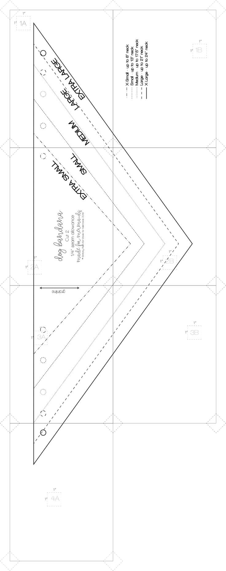 Pdf Printable Template Printable Dog Bandana Pattern