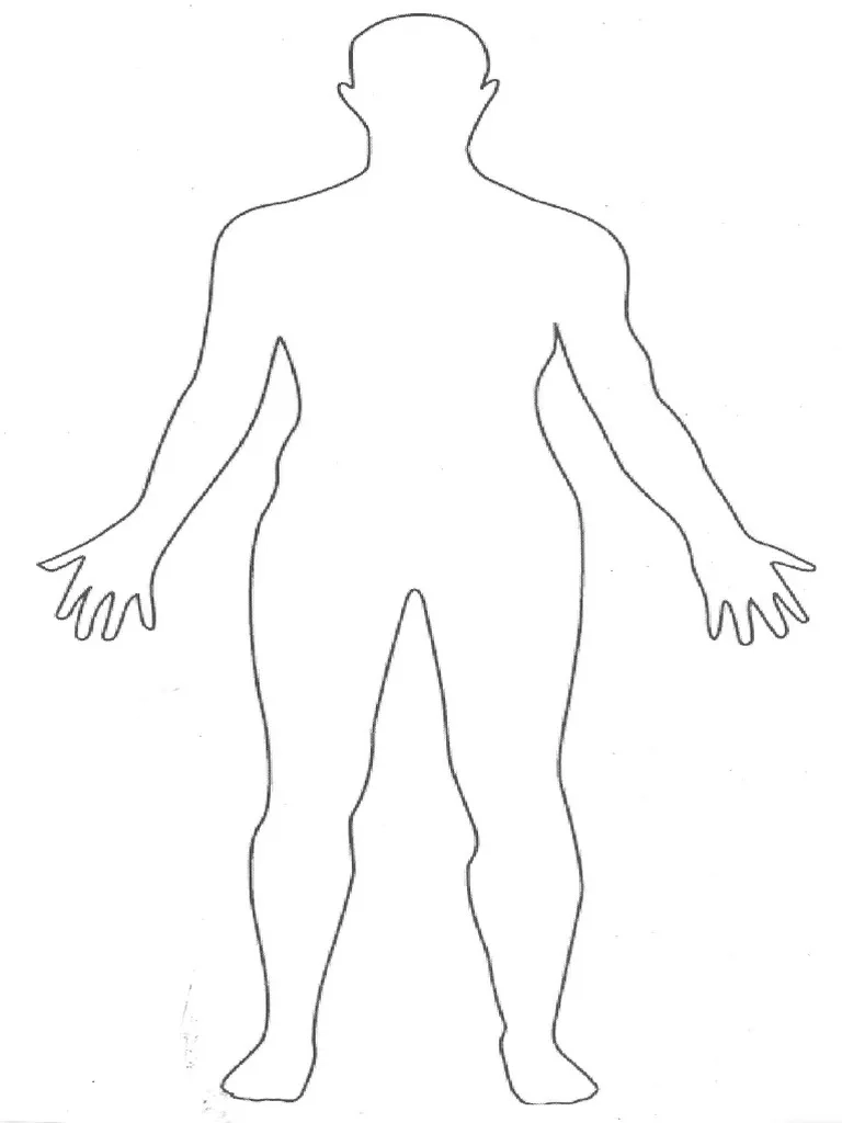 Printable Human Body Outline PDF